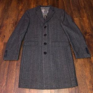 Heart & Dagger by ASOS Wool Herringbone Overcoat / Topcoat Small 36R NWOT